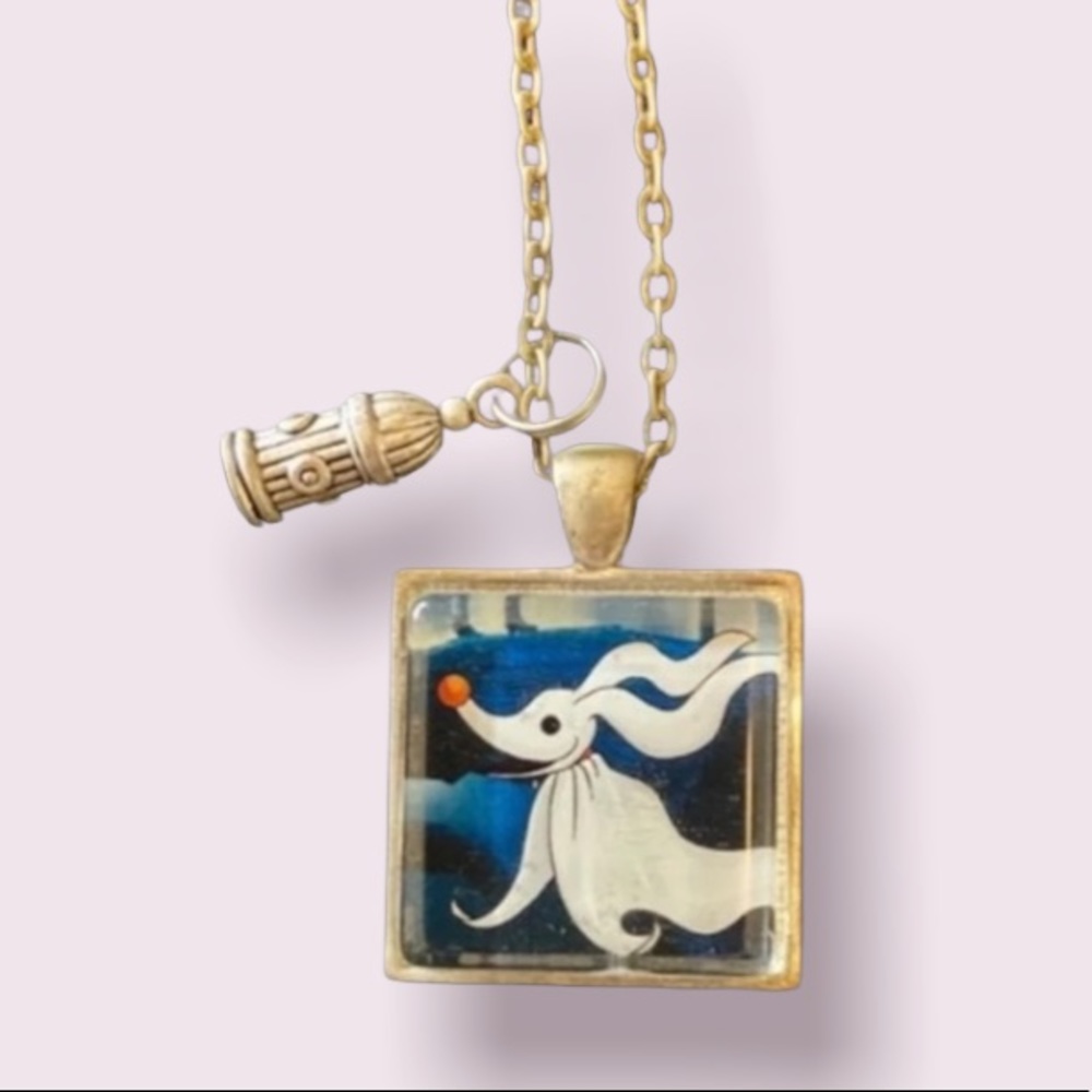 Nightmare Before Christmas Zero Necklace with Hydrant Charm